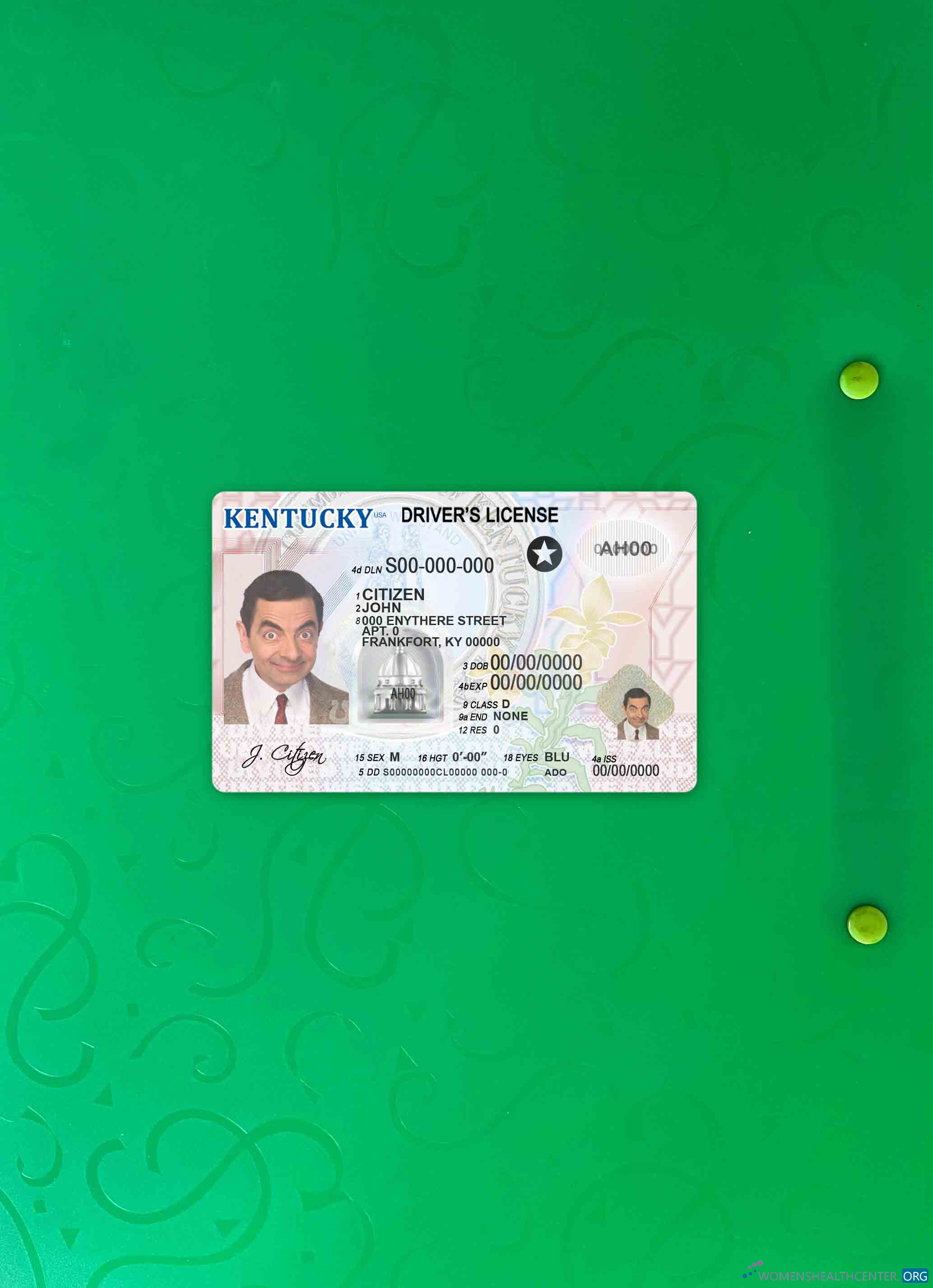 Download USA Kentucky DL photolook FRONT Photoshop template